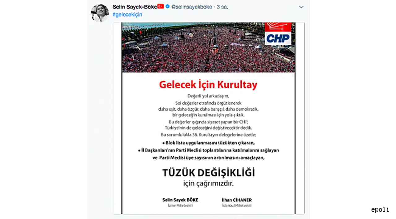 CHP'de Tüzük Değişsin Sesleri