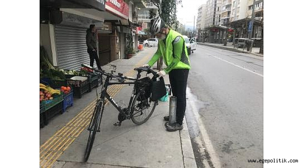 Bisikletli gönüllüler de "Biz Varız" dedi