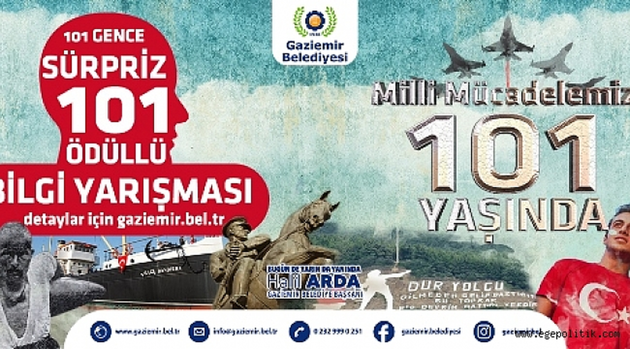 Gaziemir’de 19 Mayıs’ın 101. yılında 101 gence ödül