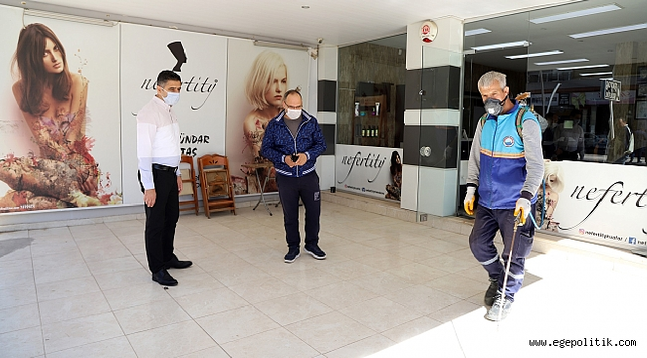 Menderes’te Berber ve Kuaförler Açılışa Hazır