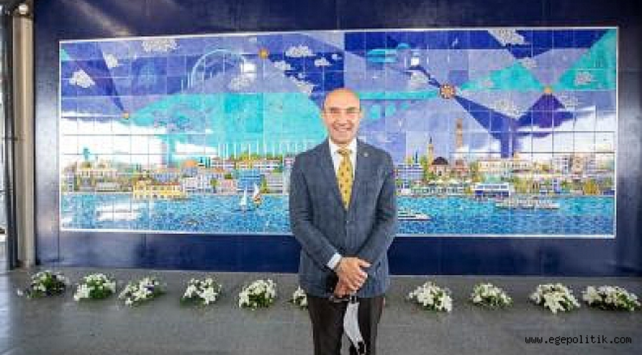 Halkapınar Metro İstasyonu’na dev çini pano