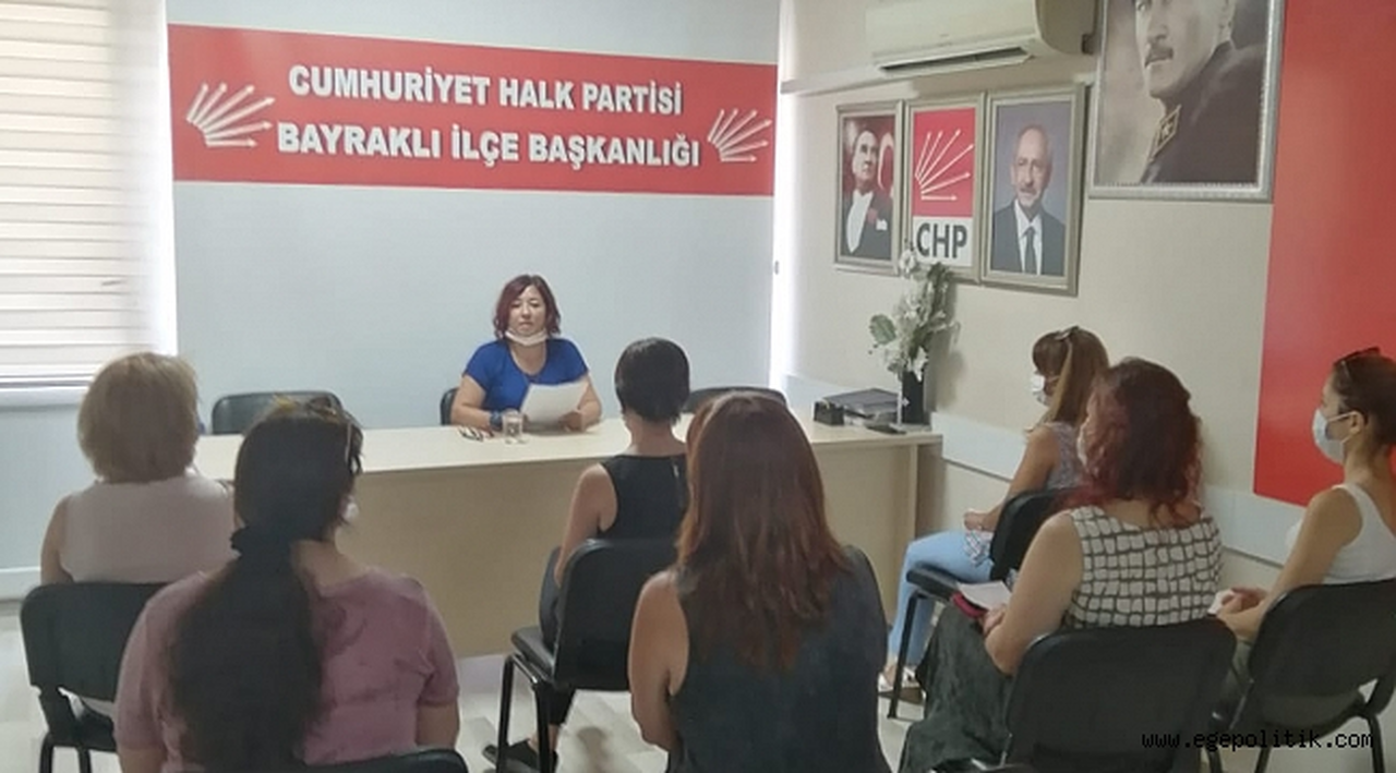 CHP Bayraklı Kadın Kolların'dan İstanbul Sözleşmesi Açıklaması