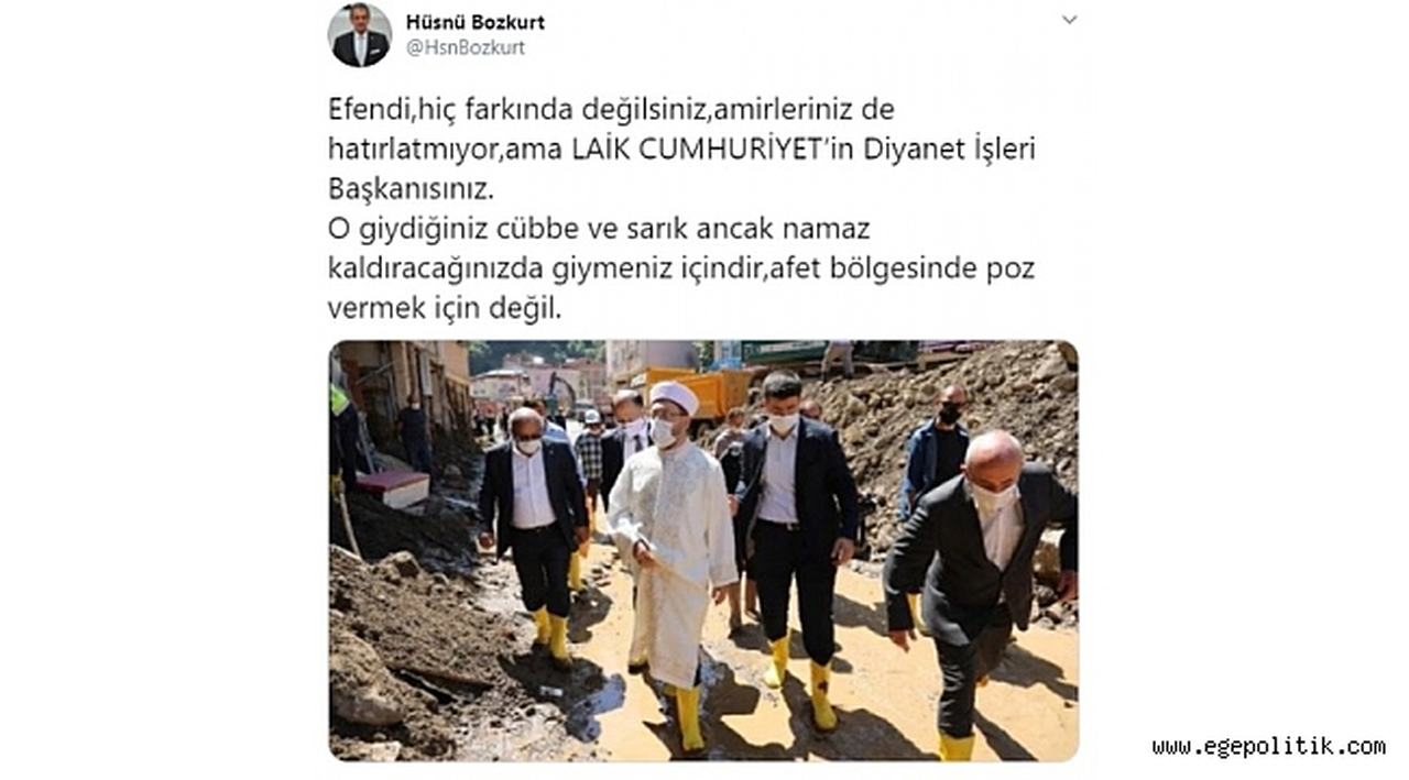 “Cübbe ve sarık poz vermek için değil.”