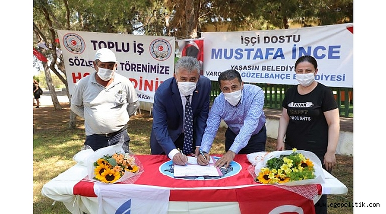 Güzelbahçe' nin KHK' lı işçileri artık sendikalı