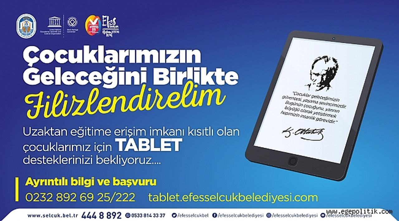 EFES SELÇUK BELEDİYESİ UZAKTAN EĞİTİME KÖPRÜ OLUYOR