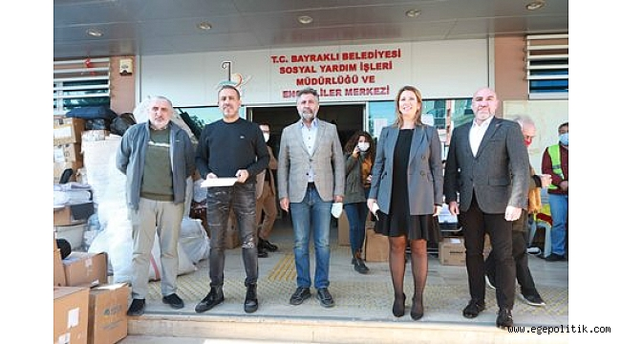 Bayraklı' da el birliğiyle bir yıllık kira yardımı
