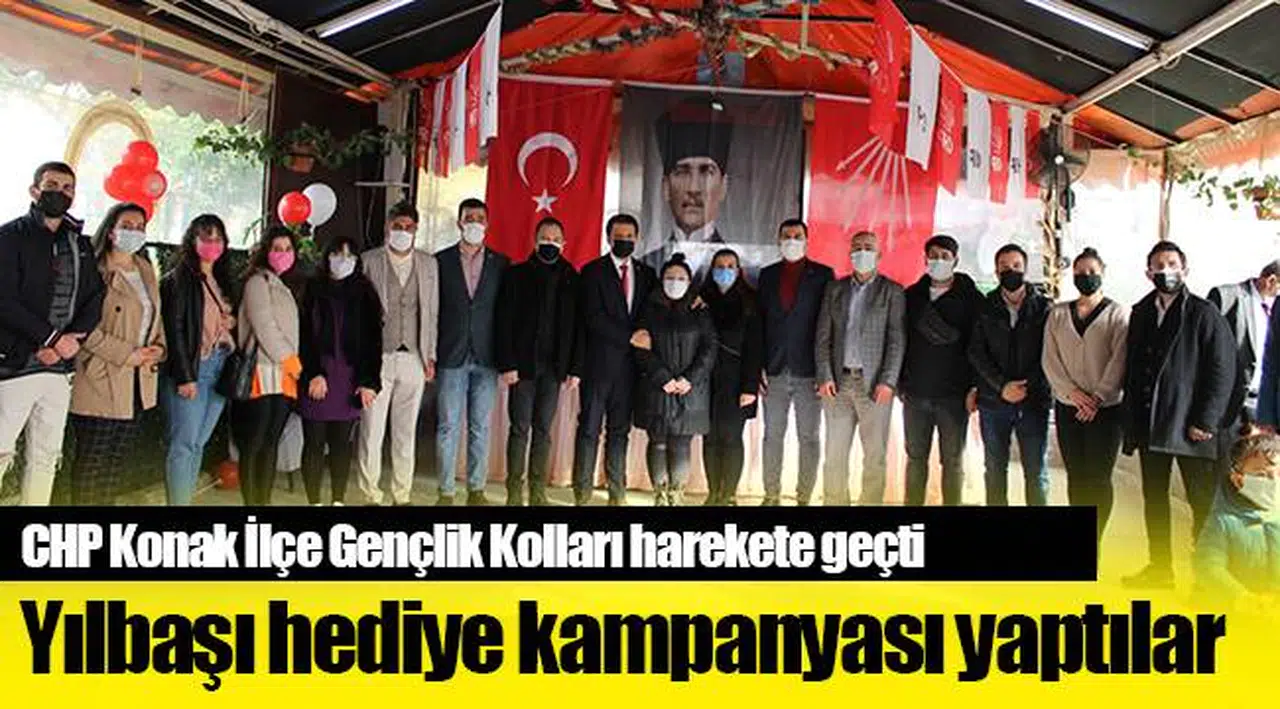 CHP Konak İlçe Gençlik Kollarından yılbaşı hediyesi kampanyası