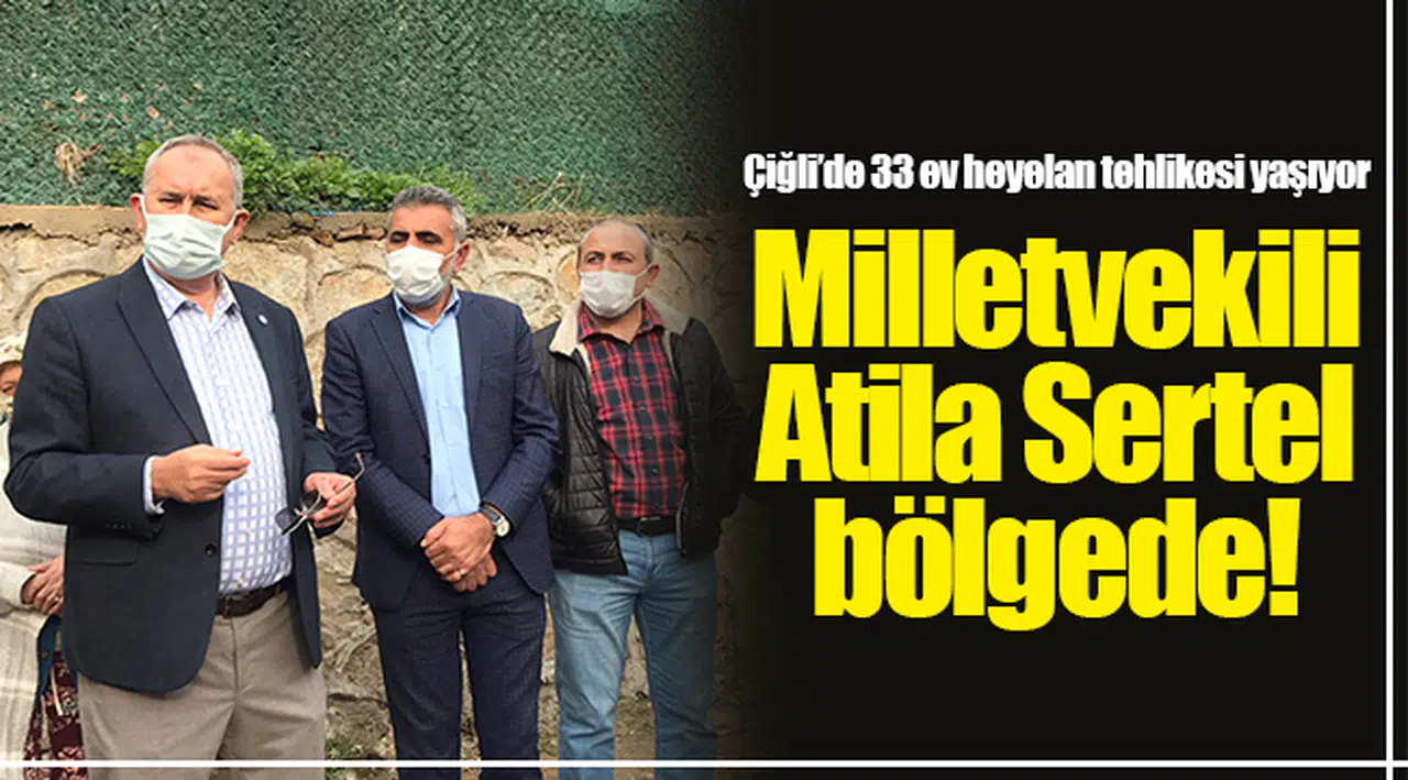 Çiğli'yi heyelan vurdu, 33 ev yıkılma tehlikesiyle karşı karşıya