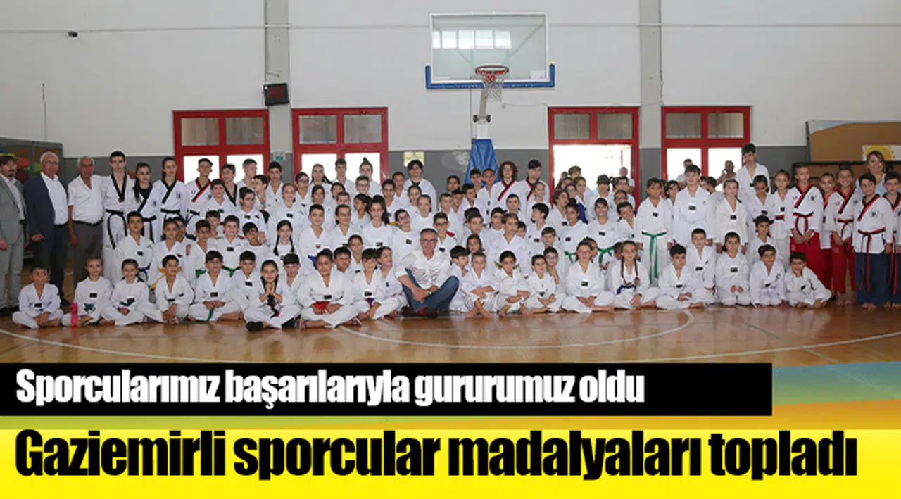 Gaziemirli sporcular madalyaları topladı