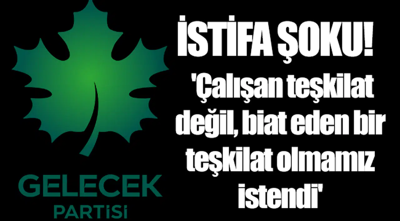 Gelecek Partisi'nde toplu istifa!