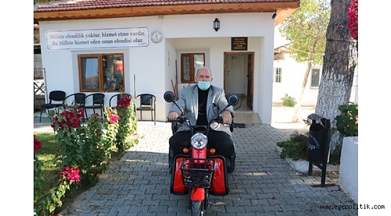 Motorize muhtar iş başında