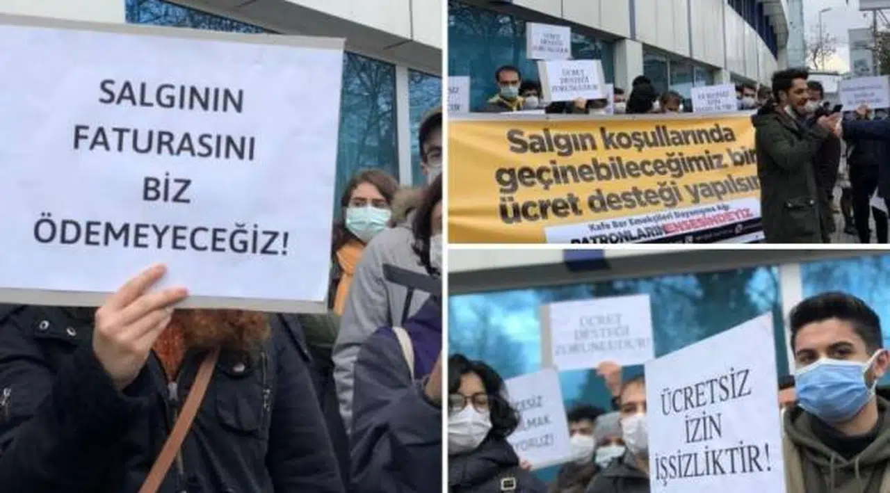 SGK önünde eylem: Bu karanlık tablo sizin eseriniz, tedbir alın!