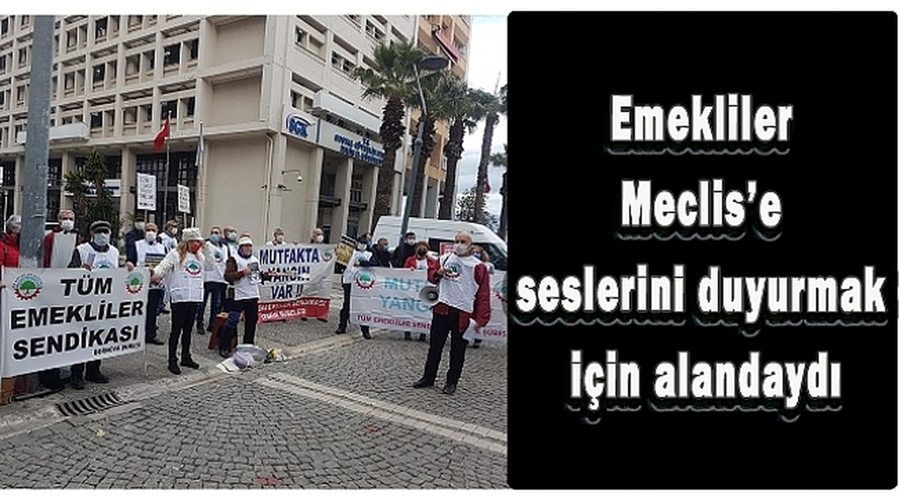 Tüm Emekliler Sendikası Meclis'e seslerini duyurmak için alandaydı