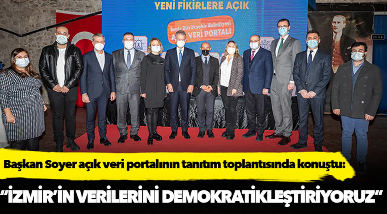 Başkan Soyer açık veri portalının tanıtım toplantısında konuştu