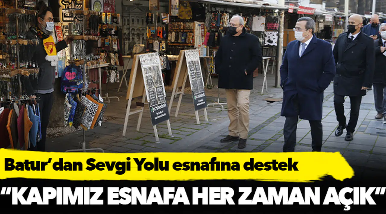 Batur’dan Sevgi Yolu esnafına destek