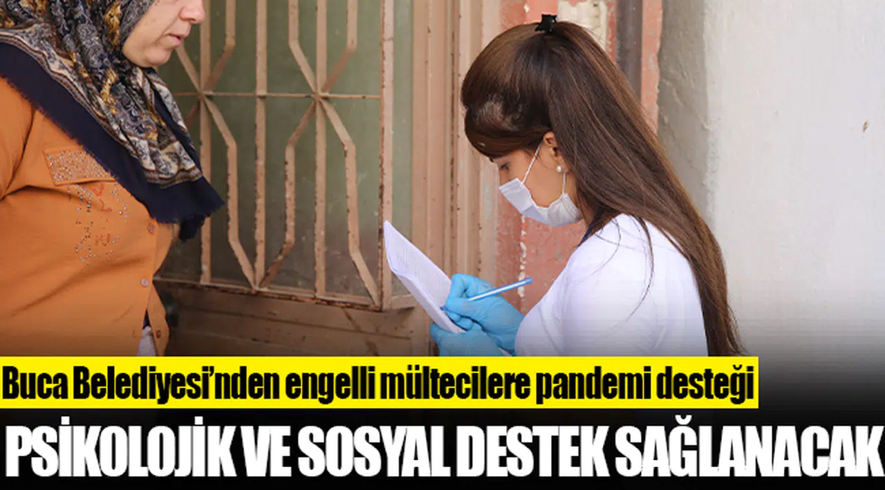 Buca Belediyesi’nden engelli mültecilere pandemi desteği