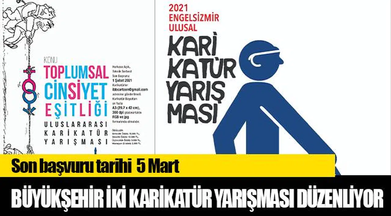 Büyükşehir iki karikatür yarışması düzenliyor