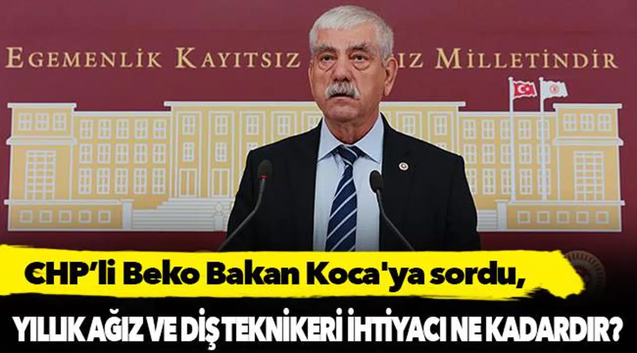 CHP’li Beko Bakan Koca'ya sordu