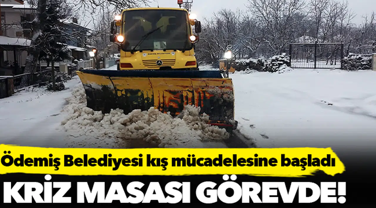 Ödemiş Belediyesi kış mücadelesine başladı