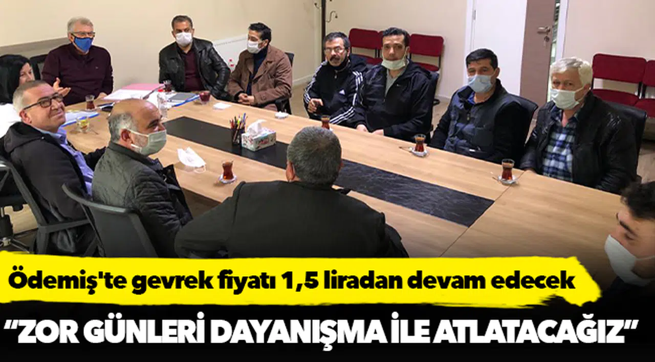 Ödemiş'te gevrek fiyatı 1,5 liradan devam edecek