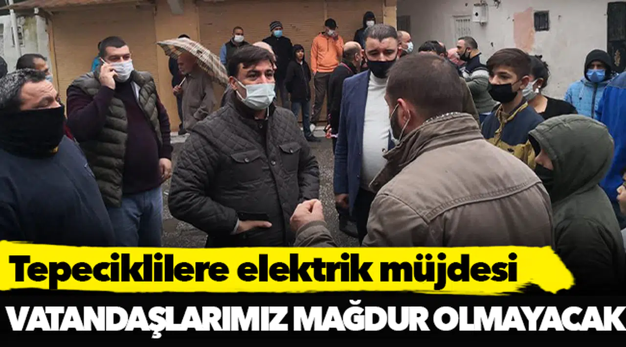 Tepeciklilere elektrik müjdesi