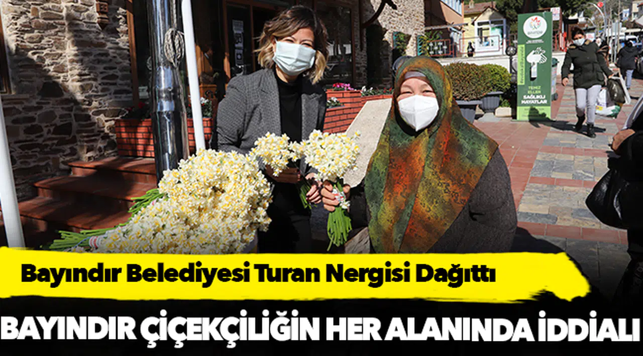 Bayındır Belediyesi Turan Nergisi Dağıttı