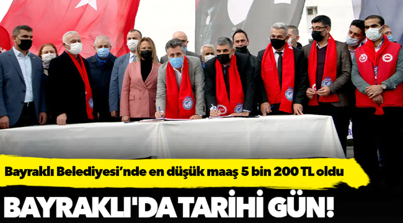 Bayraklı Belediyesi’nde en düşük maaş 5 bin 200 TL oldu