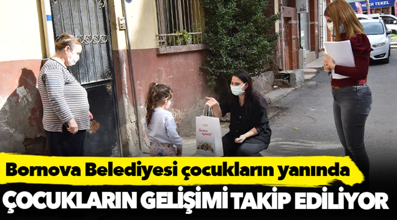 Bornova’da belediyeden eğitim alan miniklere hediye