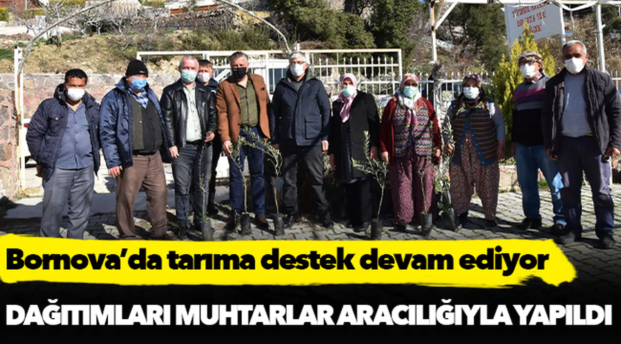 Bornova’da tarıma destek devam ediyor