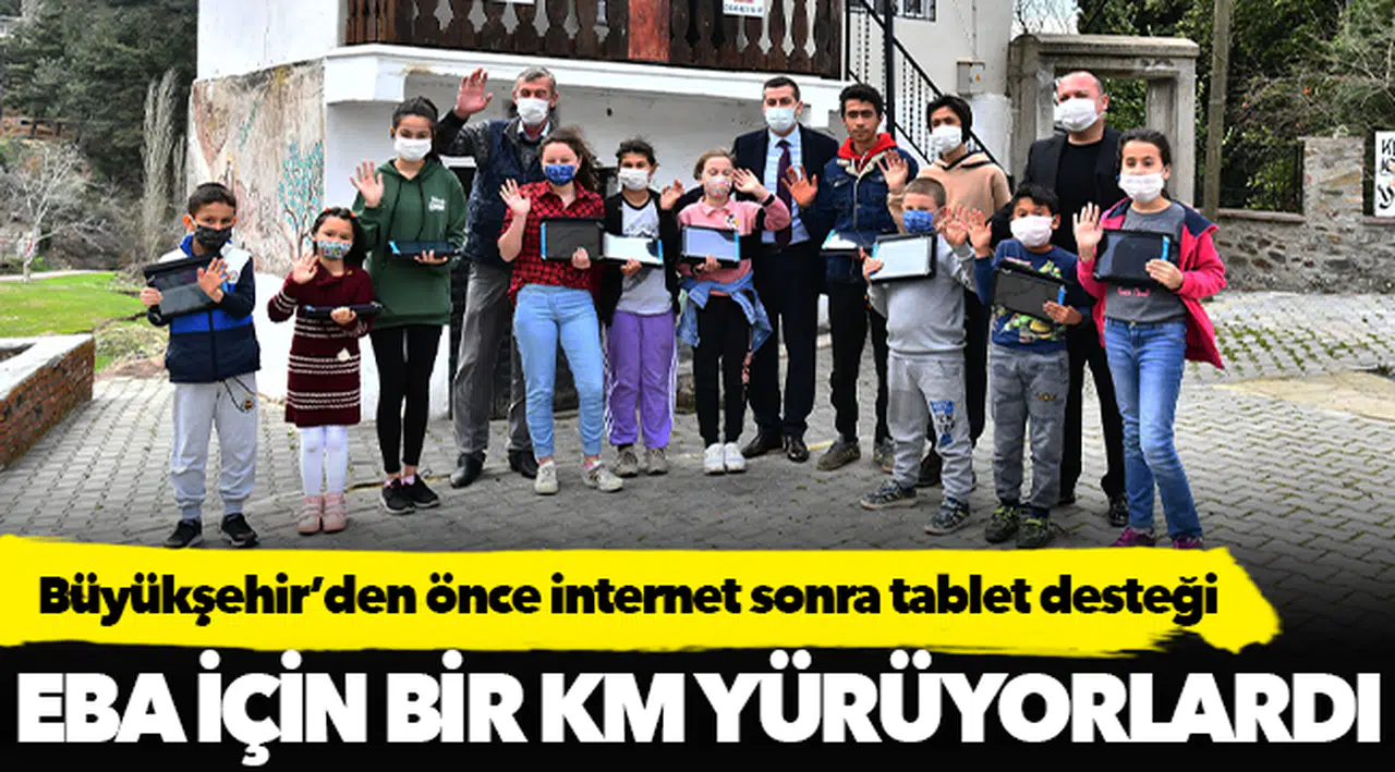 Büyükşehir’den önce internet sonra tablet desteği