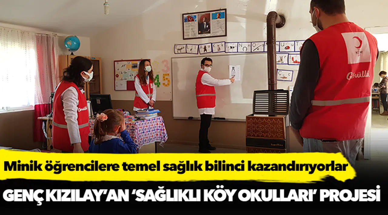 Genç Kızılay İzmir’den “Sağlıklı Köy Okulları” projesi