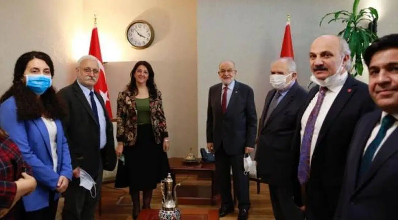 HDP heyeti Saadet Partisi'ni ziyaret etti