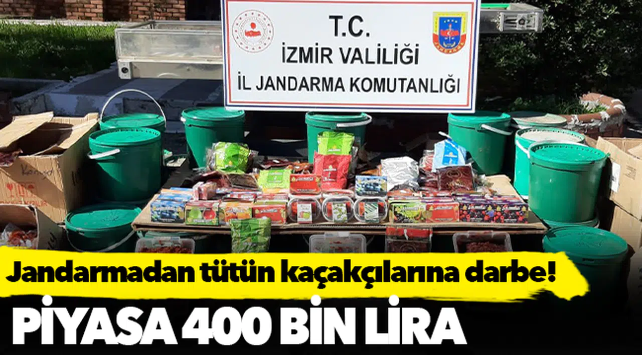 Jandarmadan kaçak tütün operasyonu