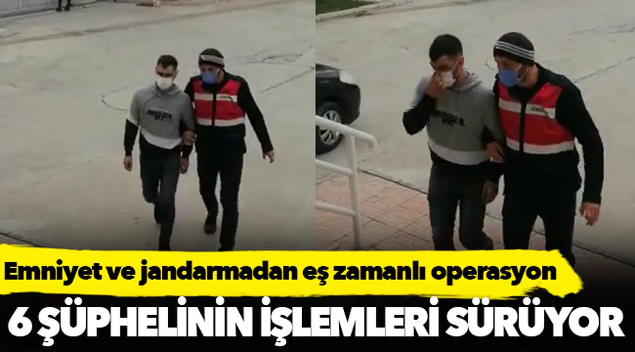 Kolluk Kuvvetlerinden Eşzamanlı Operasyon