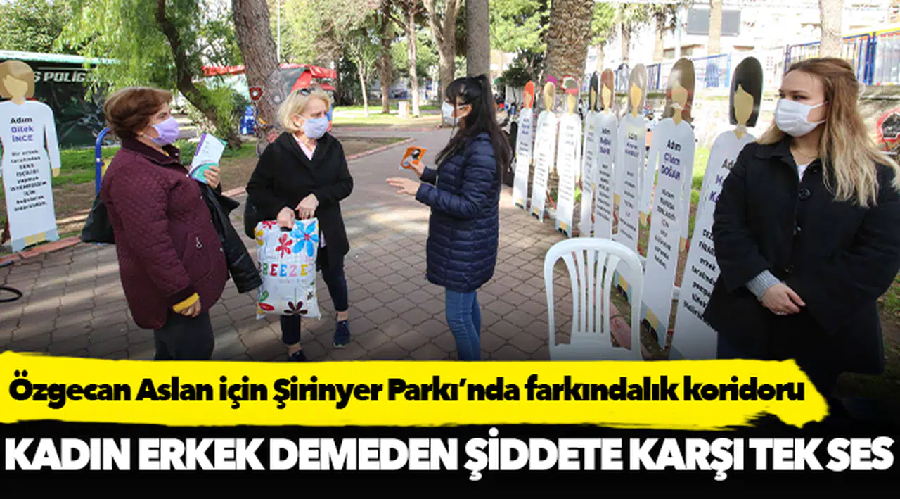 Özgecan Aslan için Şirinyer Parkı’nda farkındalık koridoru