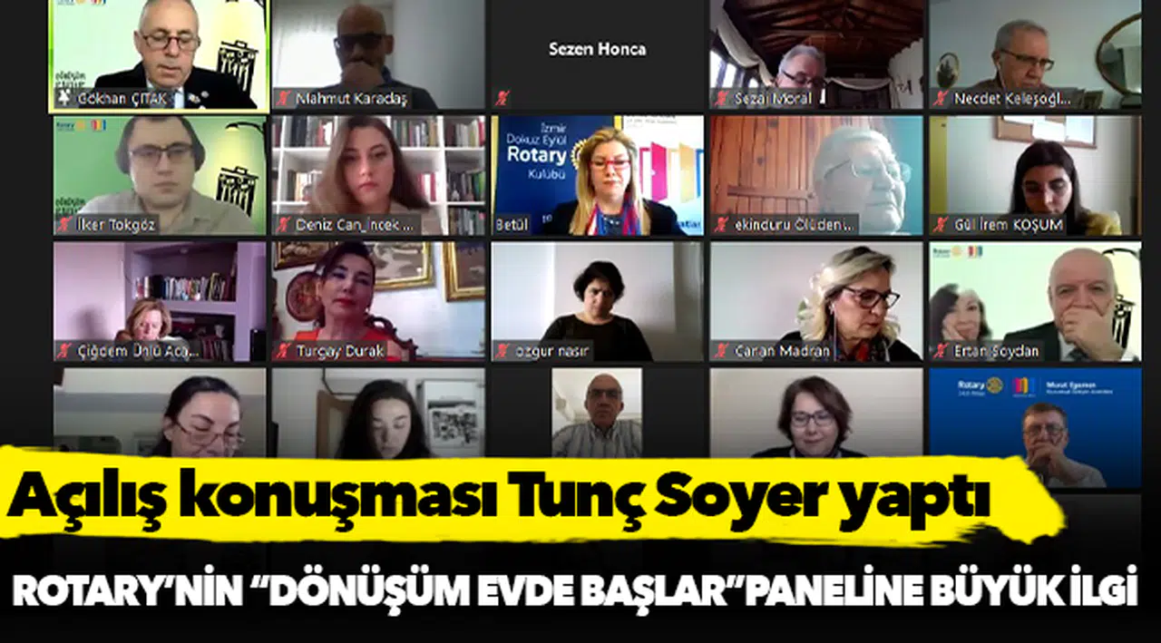 Rotary'nin "Dönüşüm Evde Başlar" paneline büyük ilgi!