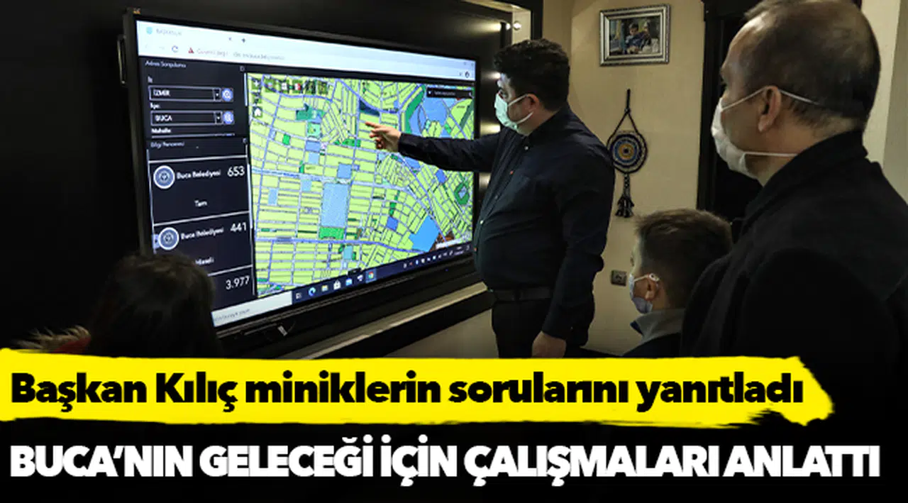 Başkan Kılıç miniklerin sorularını yanıtladı