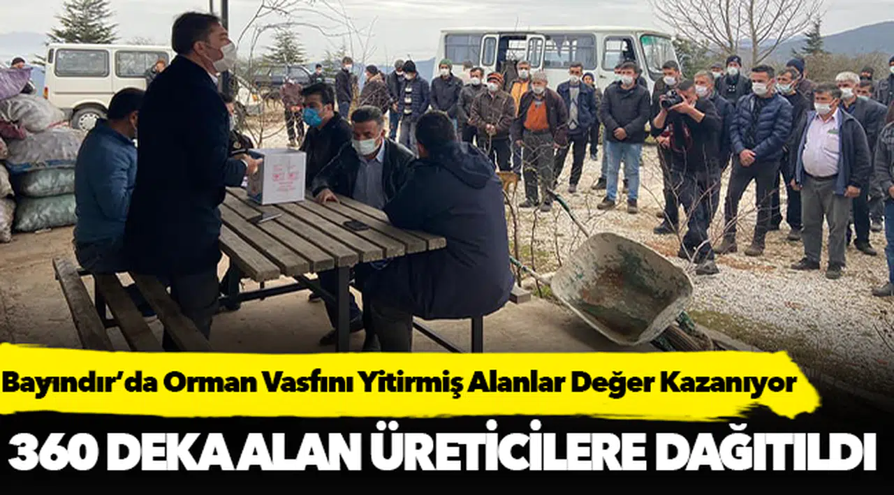 Bayındır’da Orman Vasfını Yitirmiş Alanlar Değer Kazanmaya Devam Ediyor