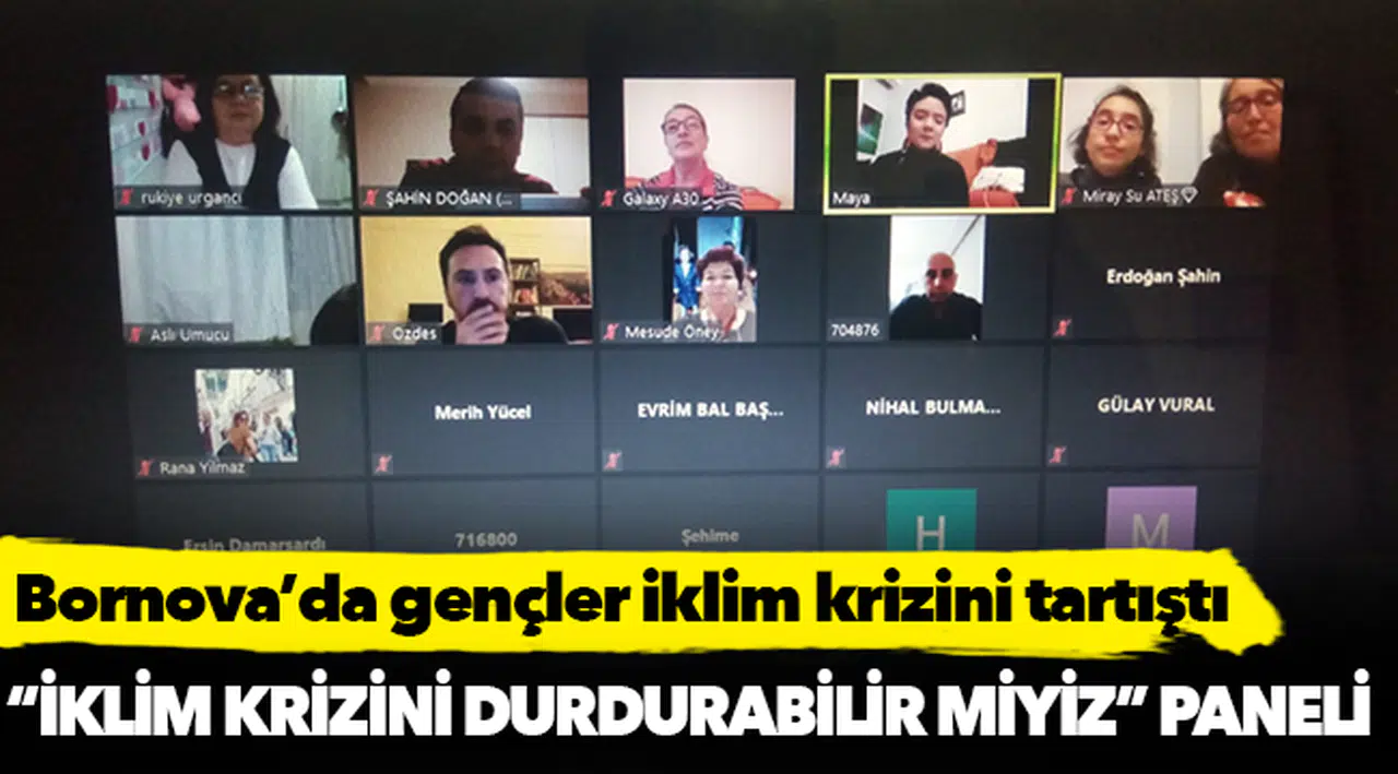 Bornova’da gençler iklim krizini tartıştı
