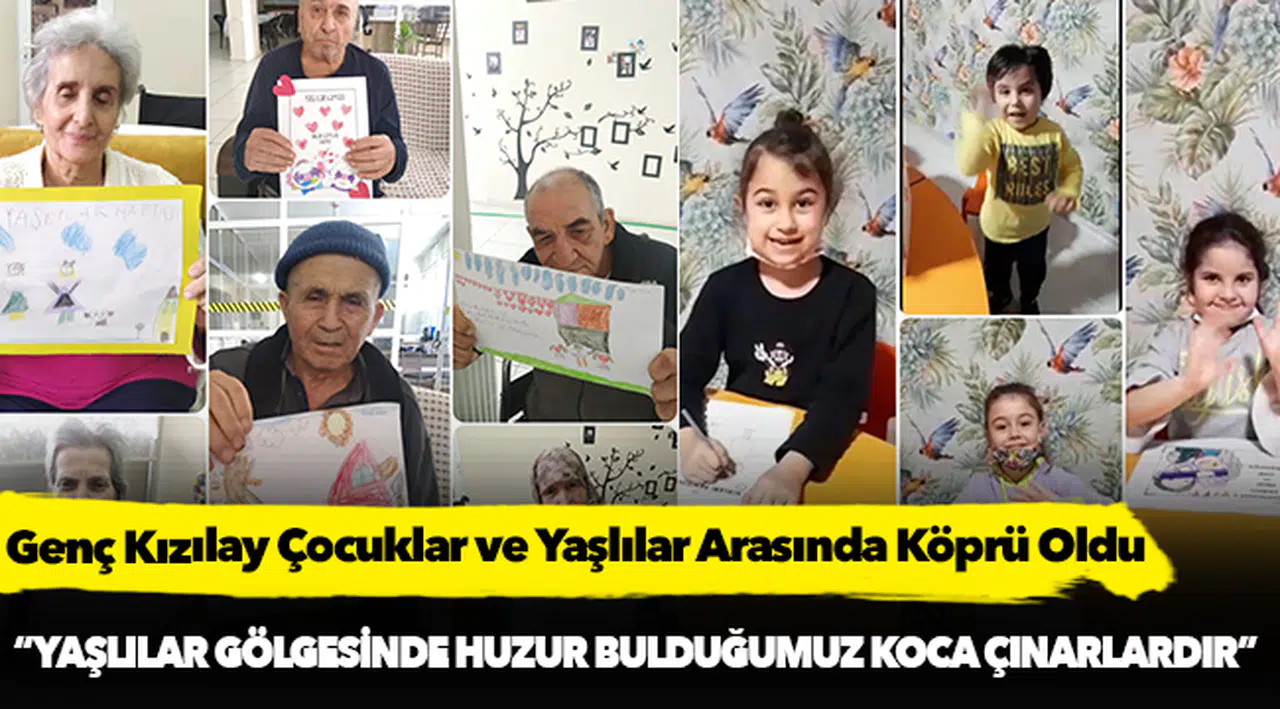 Genç Kızılay Çocuklar ve Yaşlılar Arasında Köprü Oldu