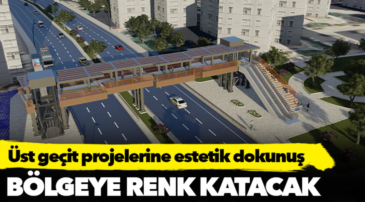 İzmir Büyükşehir Belediyesi’nden üst geçit projelerine estetik dokunuş