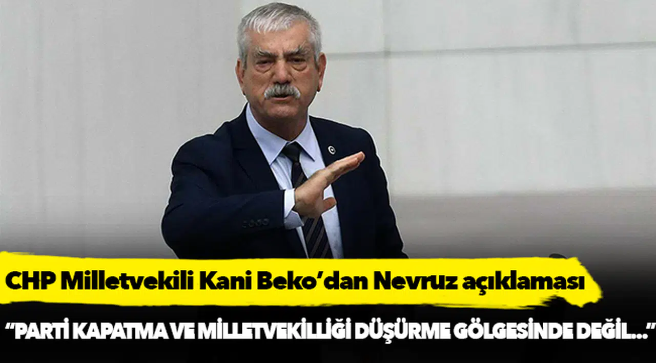 Kani Beko, "Parti kapatma ve milletvekilliği düşürme gölgesinde değil daha anlamlı günlerde Newrozları kutlamak uzak değil"