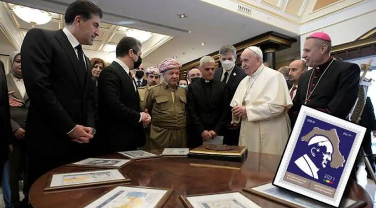 Papa ziyareti için basılan 'Kürdistan’ haritalı pulla ilgili AKP'den açıklama