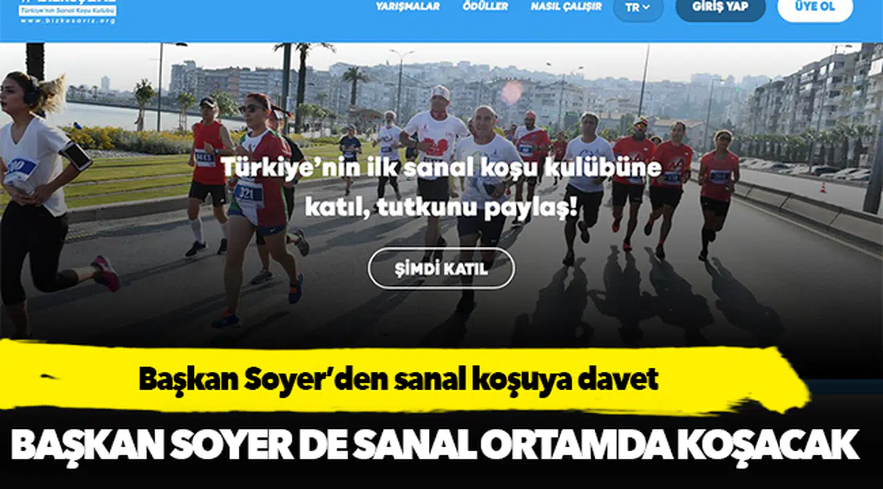 Başkan Soyer’den sanal koşuya davet