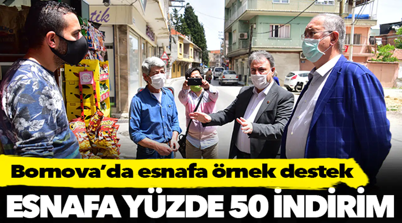 Bornova’da esnafa örnek destek