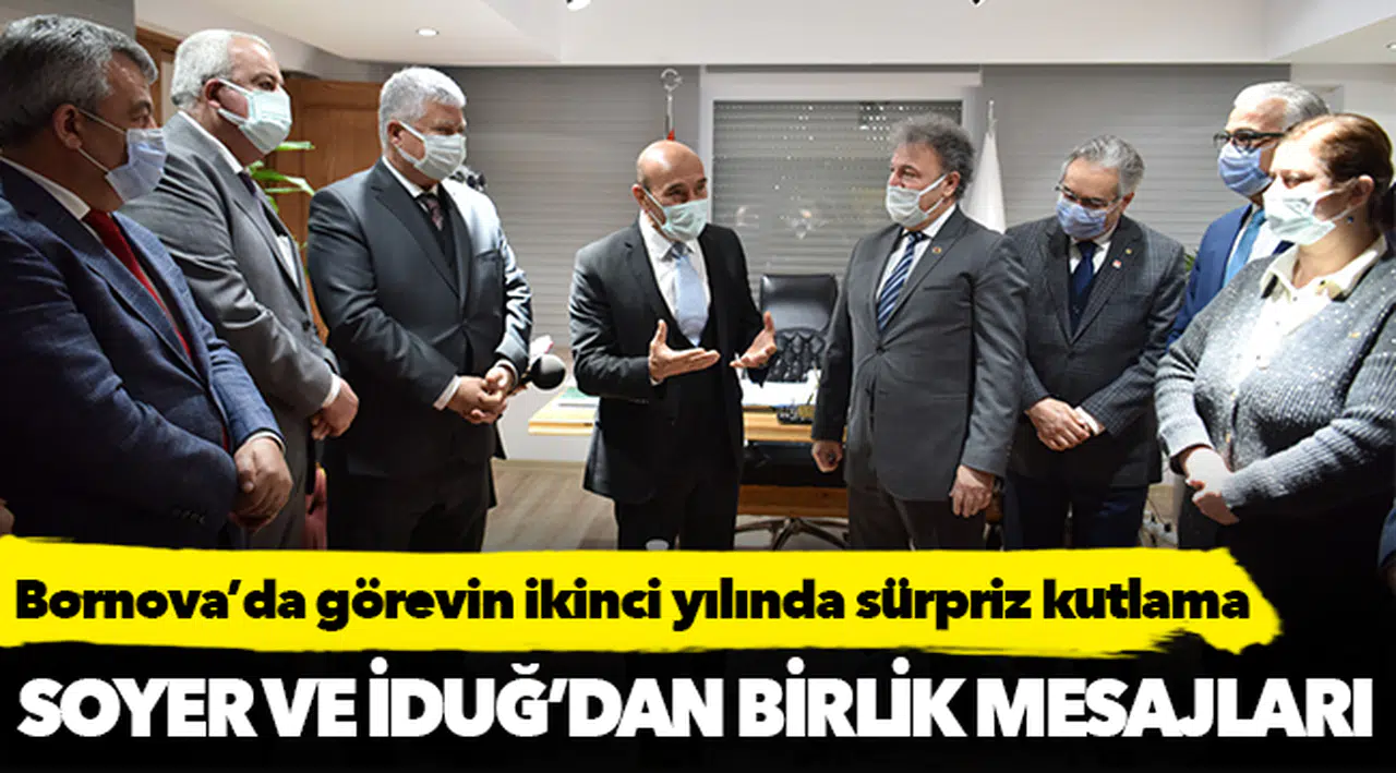 Bornova’da görevin ikinci yılında sürpriz kutlama