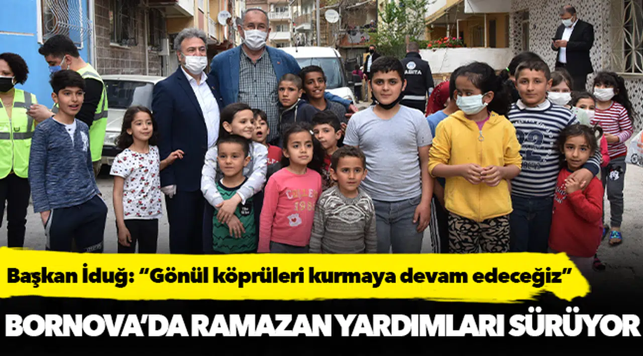 Bornova’da Ramazan yardımları sürüyor