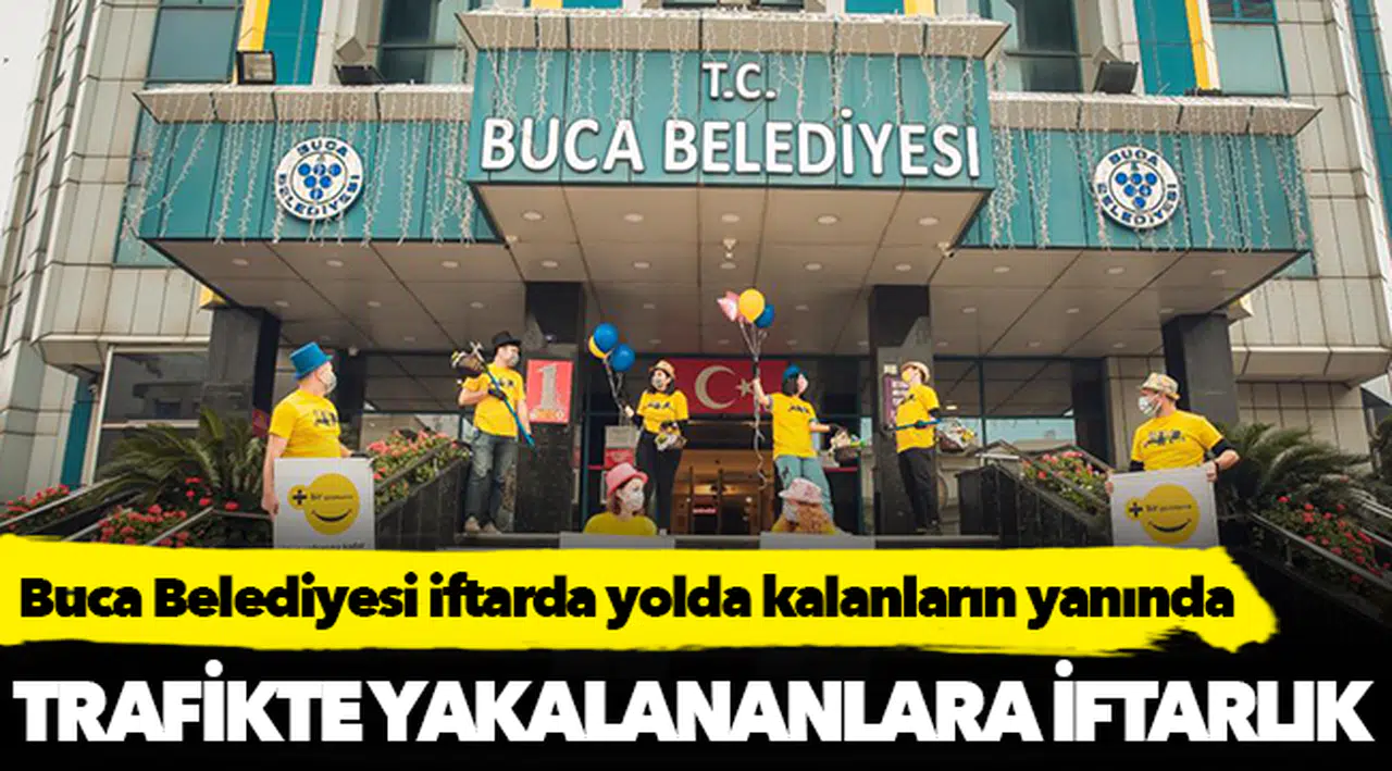 Buca Belediyesi iftarda yolda kalanların yanında