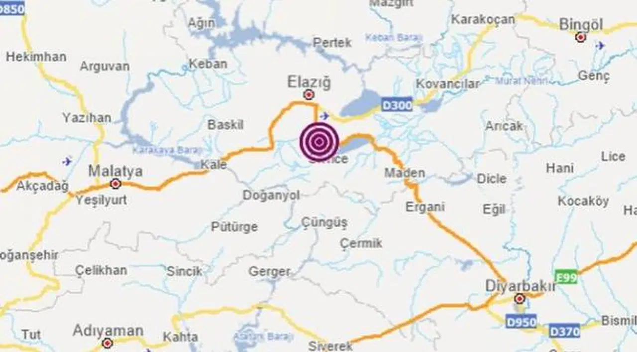 Elazığ'daki 3.6 büyüklüğünde deprem!