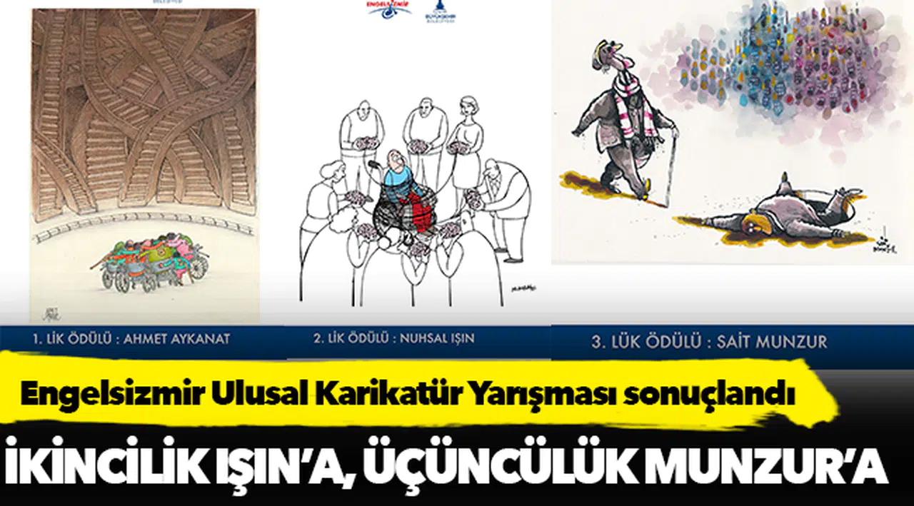 Engelsizmir Ulusal Karikatür Yarışması sonuçlandı